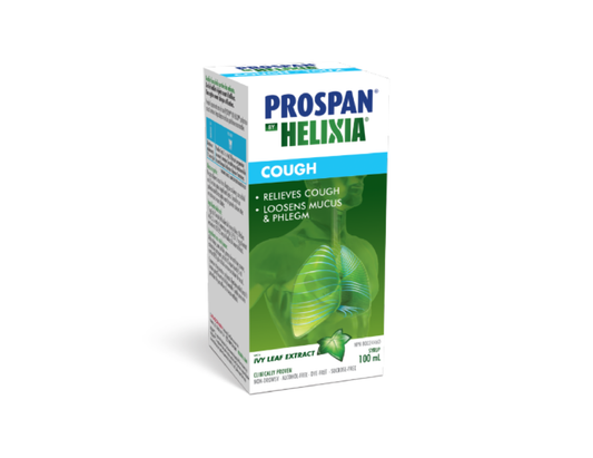 Helixia Prospan - Ivy Leaf Cough Syrup - 100 mL - current product packaging