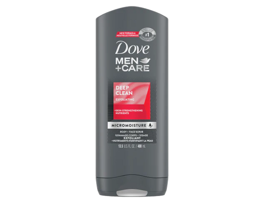 Dove Men+Care Exfoliating Deep Clean Body Wash, 400 mL