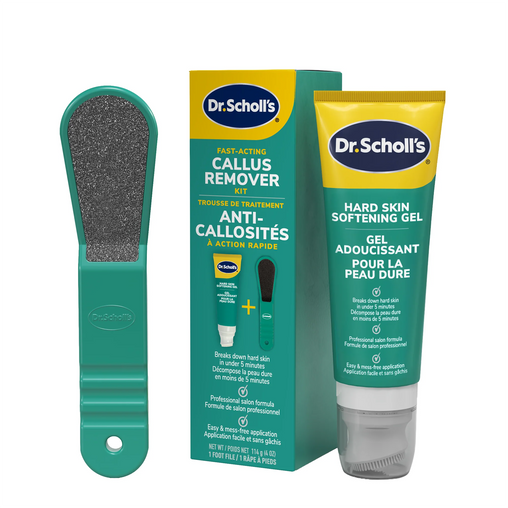 Dr. Scholl's Fast Acting Callus Remover Gel Kit - 2 Pieces product packaging