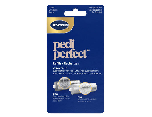 Dr. Scholl's NanoTech Pedi Perfect Roller Refills - 2 Count product packaging