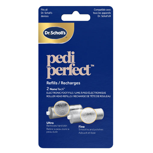 Dr. Scholl's NanoTech Pedi Perfect Roller Refills - 2 Count product packaging