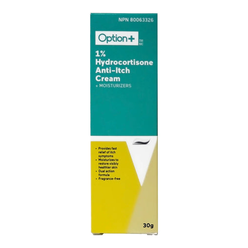 Option+ Anti-Itch Cream Hydrocortisone 1% - 30g