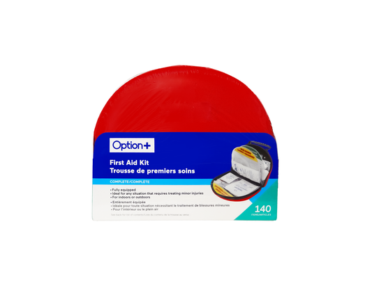 Option+ Complete First Aid Kit - 140 Items current product packaging