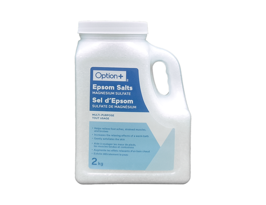 Option+ Epsom Salts - 2 kg product packaging