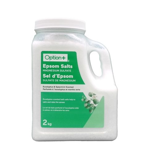 Option+ Epsom Salts, Eucalyptus & Spearmint - 2 kg product packaging