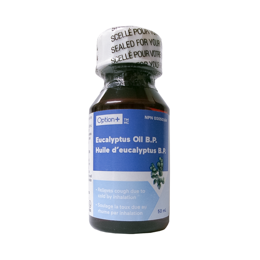 Option+ Eucalyptus Oil - 50 mL product packaging