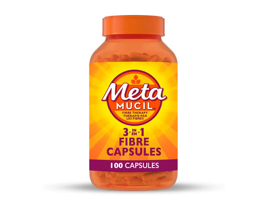 Metamucil 3 in 1 MultiHealth Fibre Supplement, 100 Capsules