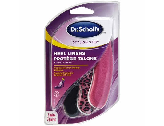 Dr. Scholl's Stylish Step Heel Liners - 3 Pairs product packaging