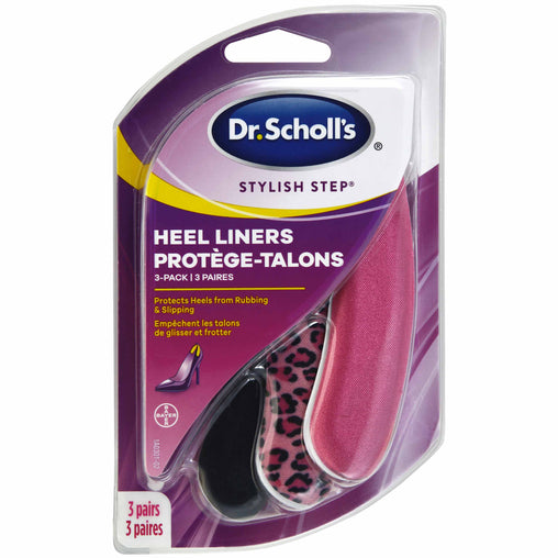Dr. Scholl's Stylish Step Heel Liners - 3 Pairs product packaging