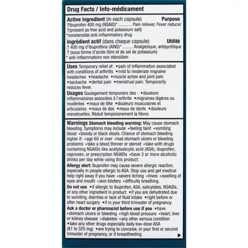 Advil Arthritis Pain Extra Strength Liqui-Gels - 80 Capsules