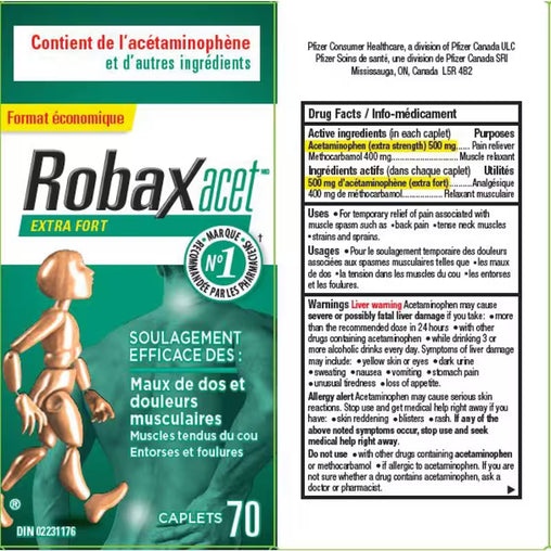 Robaxacet Extra Strength 70 Caplets