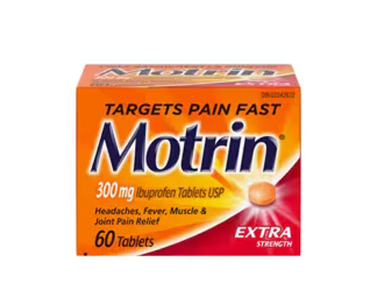 Motrin IB Extra Strength 300 mg - 60 Tablets
