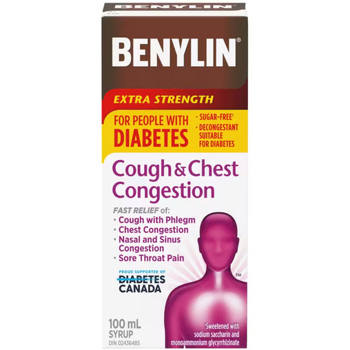 Benylin Cough & Chest Sugar Free Extra Strength Congestion Syrup, 100 mL