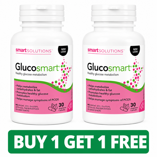 Smart Solutions Glucosmart – 30 Capsules (2-Pack, Total: 60 Capsules)