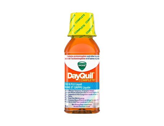 Vicks - DayQuil Complete Cold & Flu Syrup Non Drowsy - 236 mL - current product packaging