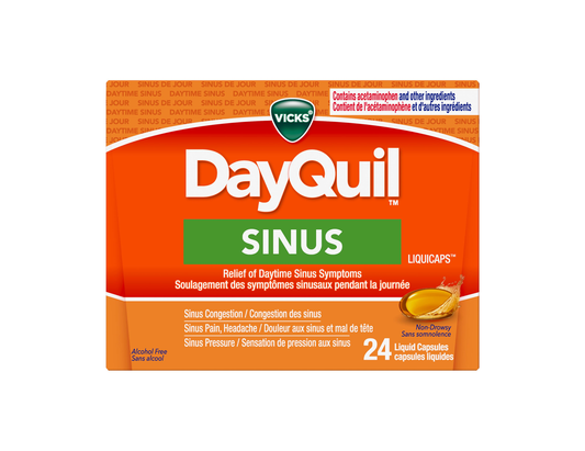 Vicks - DayQuil - Sinus Liquicaps - 24 Liquid Capsules - current product packaging