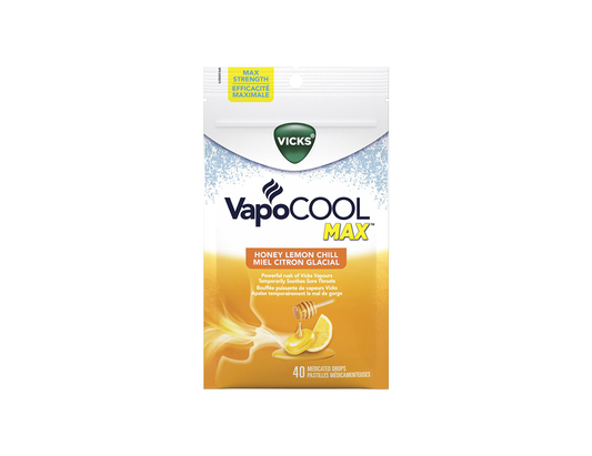 Vicks - VapoCOOL Max, Honey Lemon Chill - 40 Drops - current product packaging