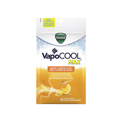 Vicks - VapoCOOL Max, Honey Lemon Chill - 40 Drops - current product packaging