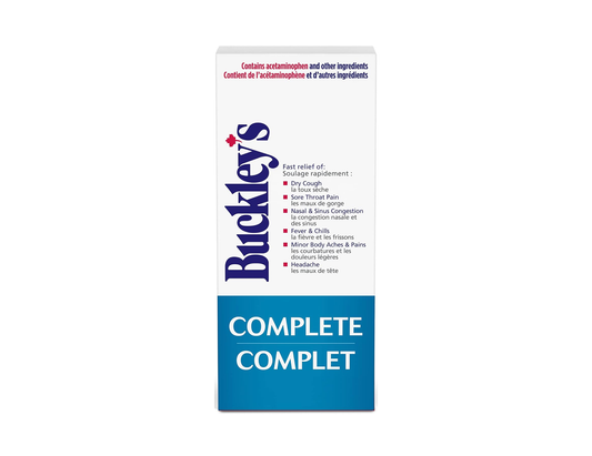 Buckley's - Complete Cough, Cold & Flu Relief Syrup - 250 mL - current product packaging