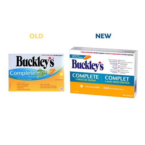 Buckley's - Complete Daytime Plus Mucus Relief - 24 Liquid Gels - supplementary product image 2