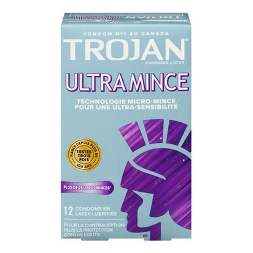 Trojan Ultra Thin Condoms - 12 Count product packaging