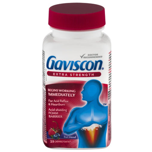 Gaviscon Extra Strength Fruit Blend, 25 Tablets