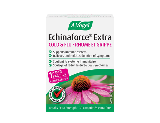 A.Vogel - Echinaforce Extra Strength Cold & Flu Treatment - 30 tablets - current product packaging