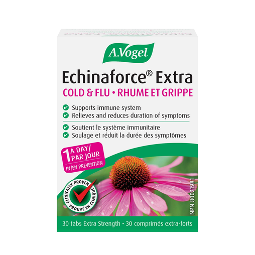 A.Vogel - Echinaforce Extra Strength Cold & Flu Treatment - 30 tablets - current product packaging
