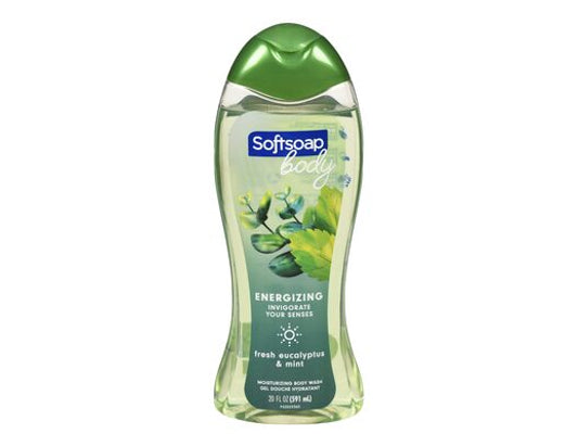 SoftSoap Body Energizing Moisturizing Body Wash Fresh Eucalyptus & Mint, 591 mL
