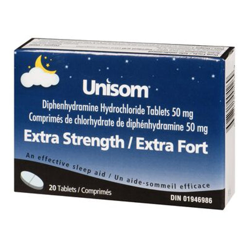 Unisom Extra Strength 50 mg Tablets, 20 ct