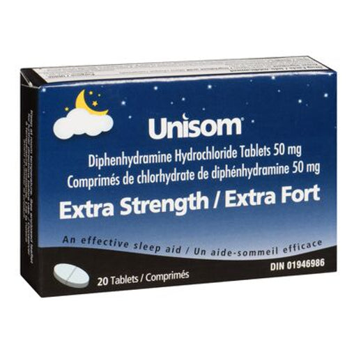 Unisom Extra Strength 50 mg Tablets, 20 ct