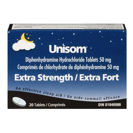 Unisom Extra Strength 50 mg Tablets, 20 ct