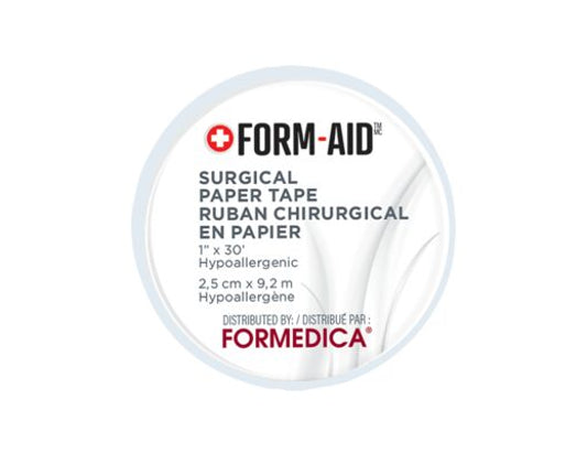 Form Aid Surgical Paper Tape 2.5 cm x 9.2 m - 1 Roll
