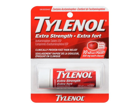 Tylenol Extra Strength Pain Relief 500 mg - 10 EZ Tabs