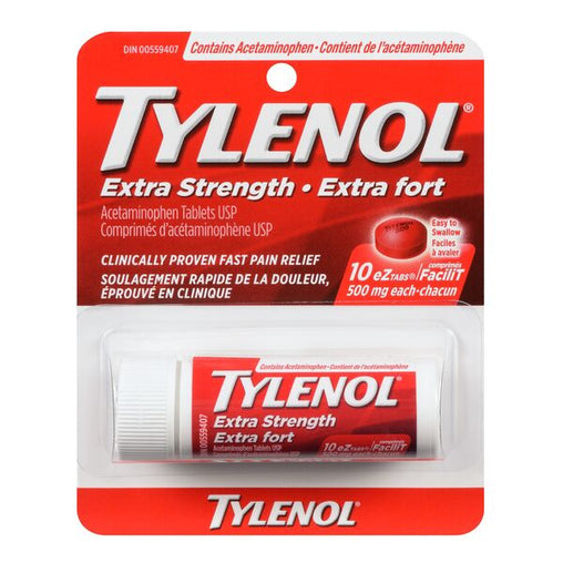 Tylenol Extra Strength Pain Relief 500 mg - 10 EZ Tabs