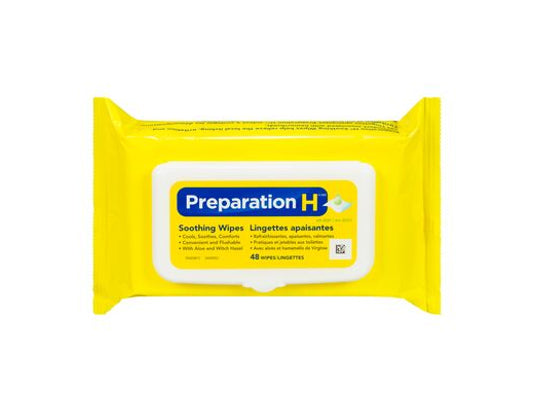 Preparation H Smoothing Wipes - 48 Count