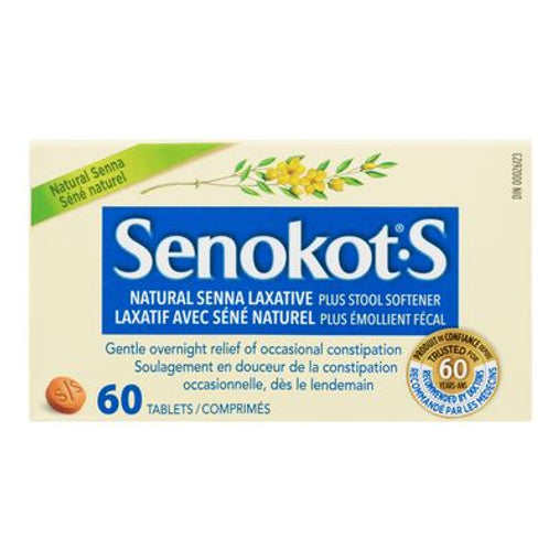 Senokot-S Stool Softener Laxative Tablets – 60 Count