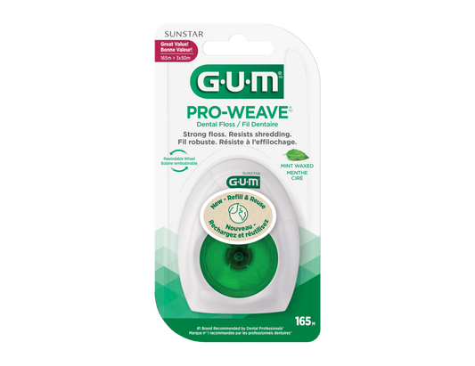 GUM Pro-Weave Mint Waxed Dental Floss Refill - 165 m product image