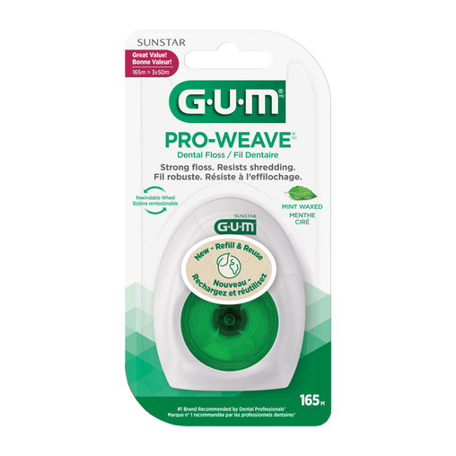 GUM Pro-Weave Mint Waxed Dental Floss Refill - 165 m product image