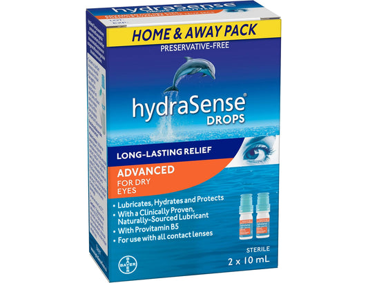 HydraSense Advanced Eye Drops, 2 x 10 mL