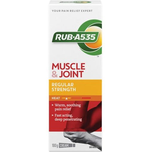 Rub•A535 Muscle & Joint Regular Strength Heating Cream - 100g