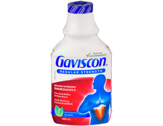 Gaviscon Extra Strength Soothing Liquid Icy Mint, 600 mL