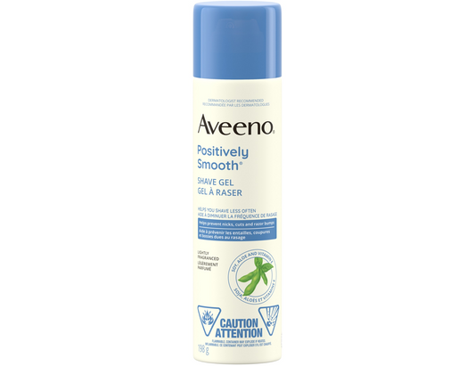 Aveeno Positively Smooth Shave Gel, 198g