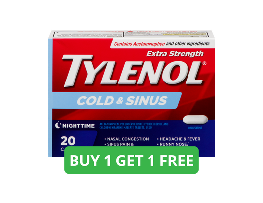 Tylenol Cold & Sinus Nighttime 20 Caplets