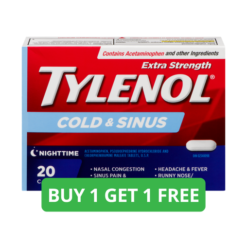 Tylenol Cold & Sinus Nighttime 20 Caplets