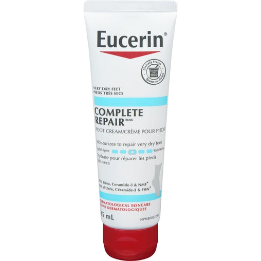 Eucerin Complete Repair Foot Cream - 85 mL product packaging