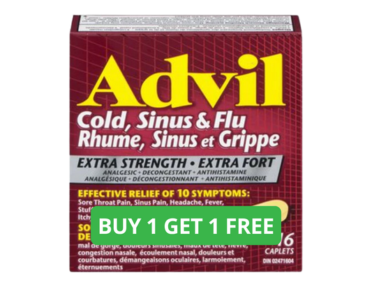 Advil Cold Sinus Flu Extra Strength Caplets - 16 Count