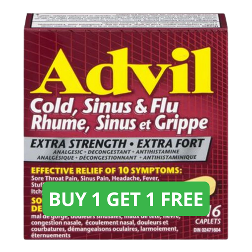 Advil Cold Sinus Flu Extra Strength Caplets - 16 Count
