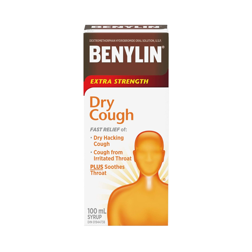 Benylin - Extra Strength Dry Cough Syrup - 100 mL - current product packaging