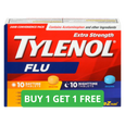 Tylenol Extra Strength Flu Relief Day/Night, EZTabs, 20 Tablets